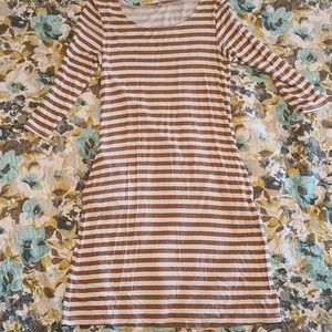 Striped t-shirt dress